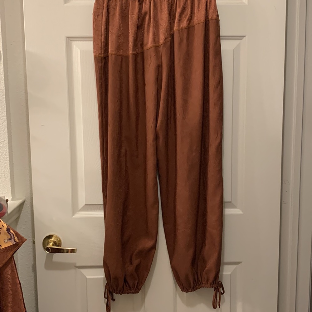 AUTHENTIC NOTHING MATCHES :2 PCS PANT SET:SZ3= XL:COPPER MIX COLORS/ARTSY BOHO - Picture 11 of 12